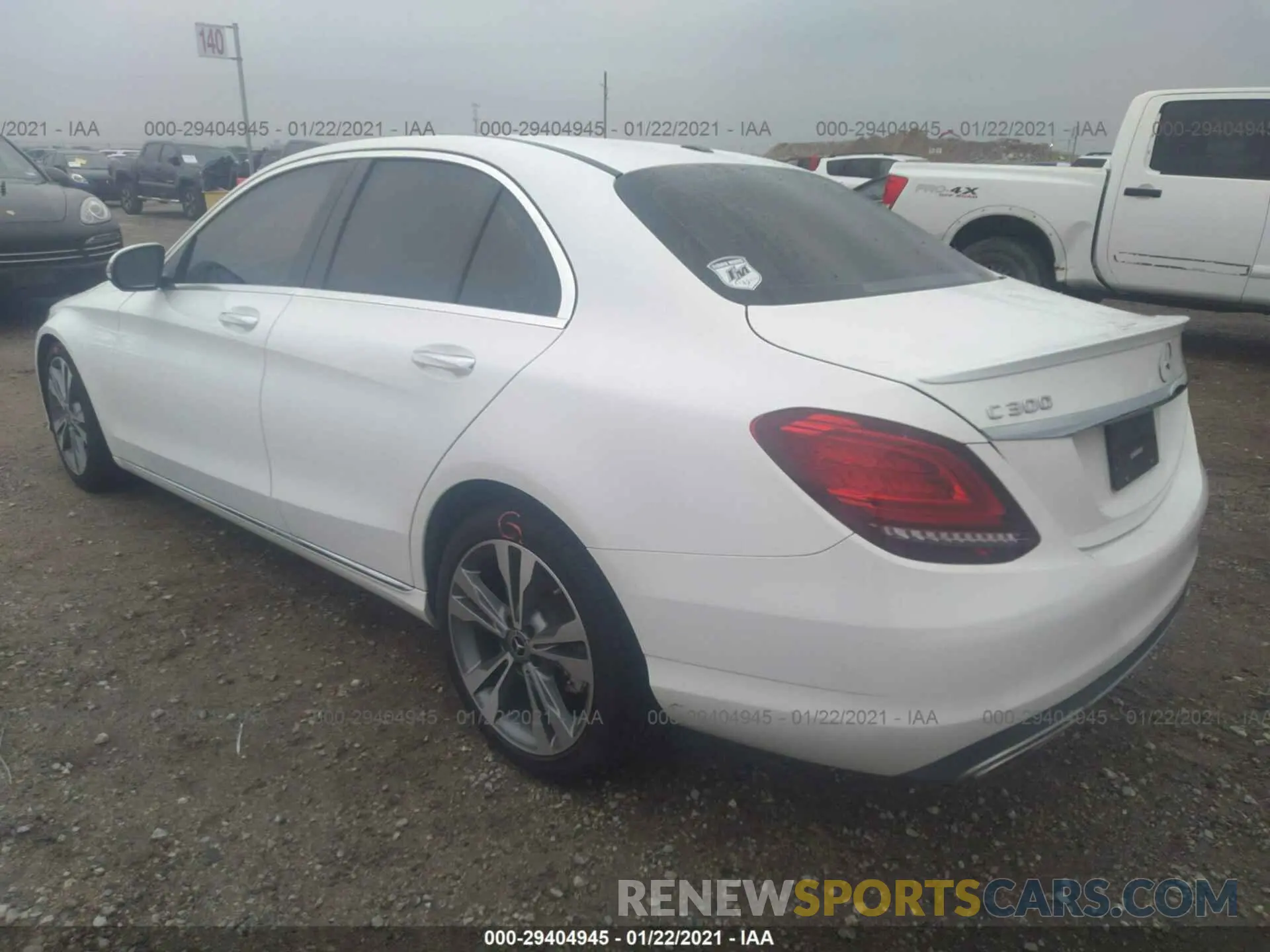 3 fotografías del automóvil dañado 55SWF8DB1KU288889 MERCEDES-BENZ C-CLASS 2019