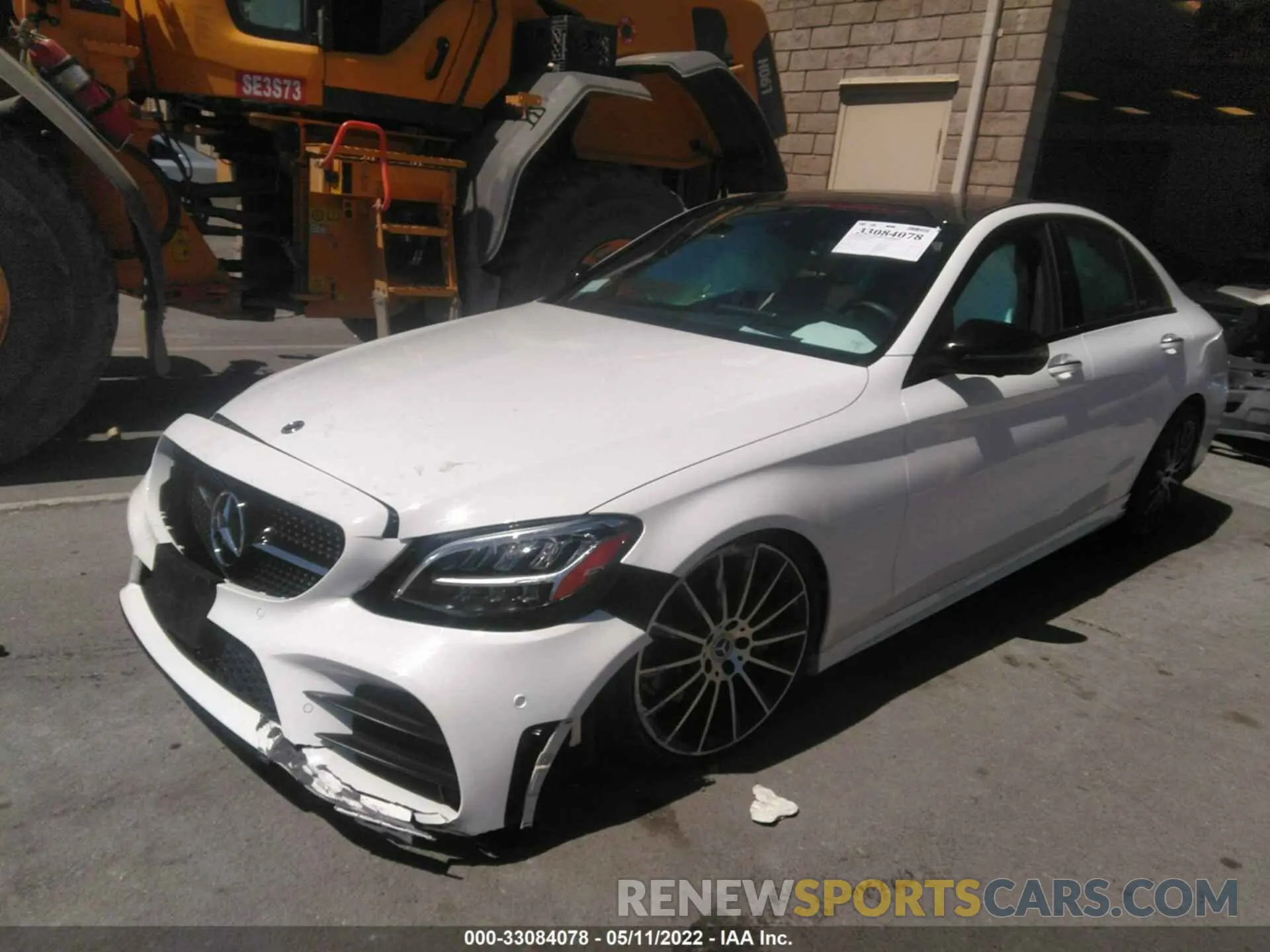 2 fotografías del automóvil dañado 55SWF8DB1KU293946 MERCEDES-BENZ C-CLASS 2019