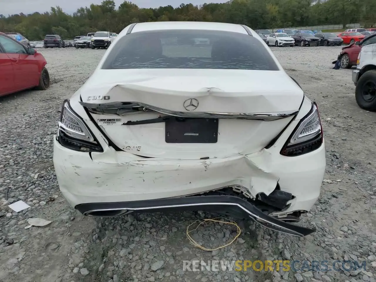 6 fotografías del automóvil dañado 55SWF8DB1KU294708 MERCEDES-BENZ C-CLASS 2019
