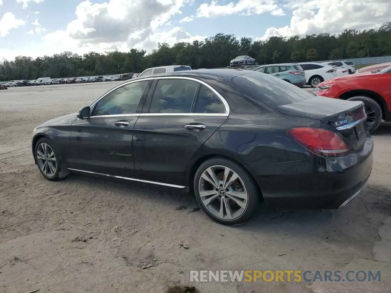 2 fotografías del automóvil dañado 55SWF8DB1KU308087 MERCEDES-BENZ C-CLASS 2019