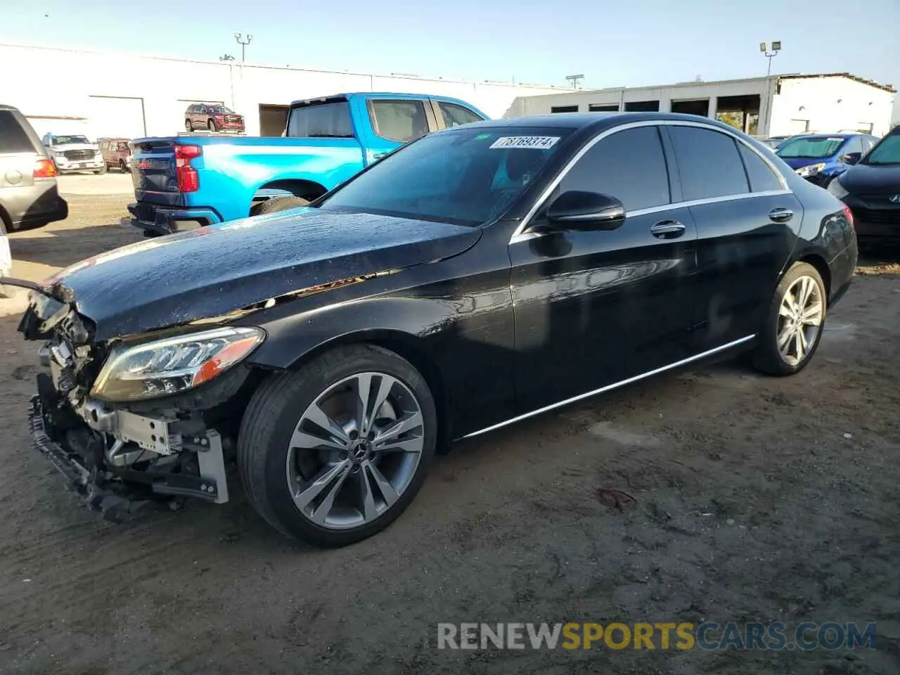 1 fotografías del automóvil dañado 55SWF8DB2KU286990 MERCEDES-BENZ C-CLASS 2019