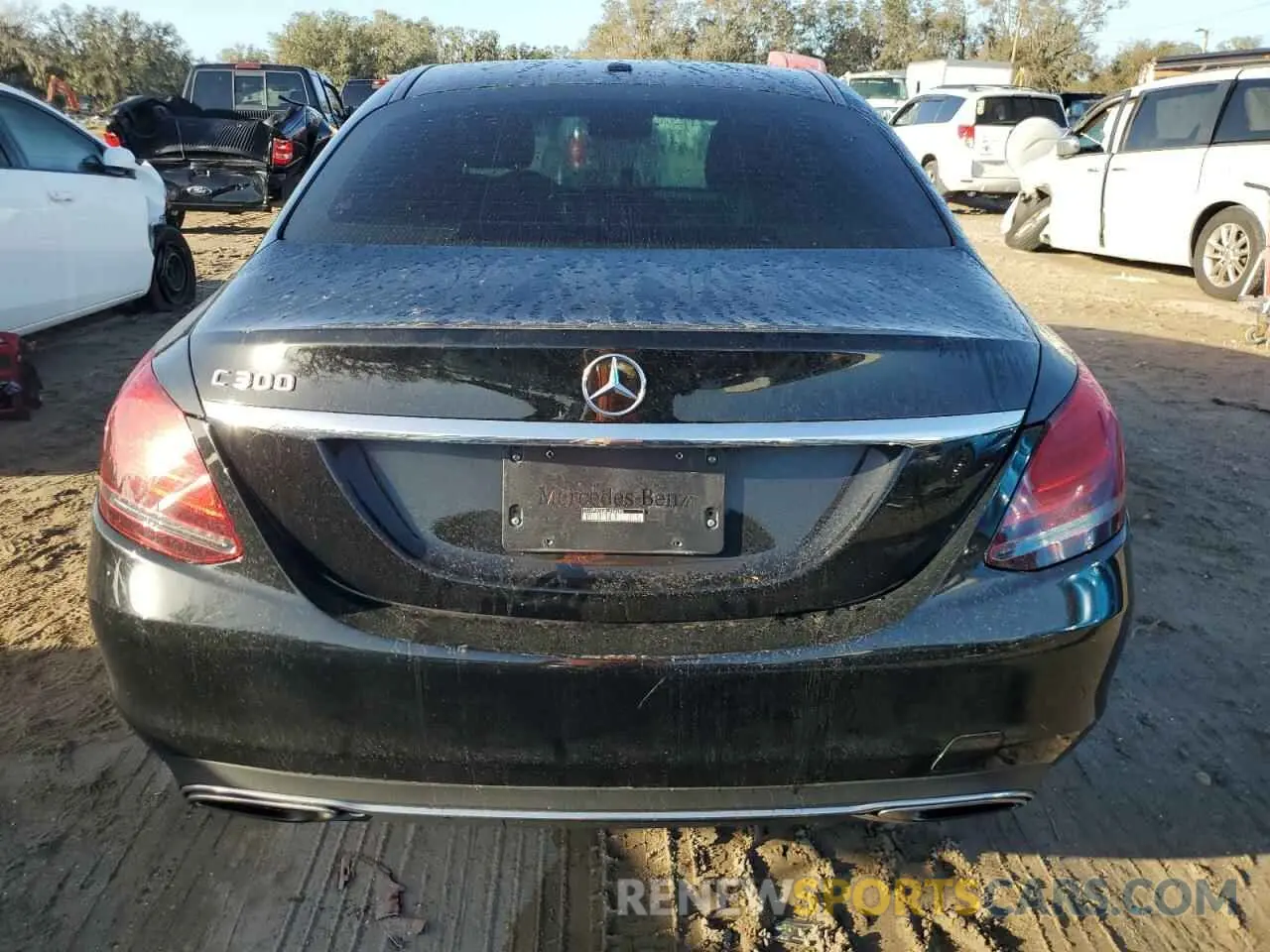 6 fotografías del automóvil dañado 55SWF8DB2KU286990 MERCEDES-BENZ C-CLASS 2019
