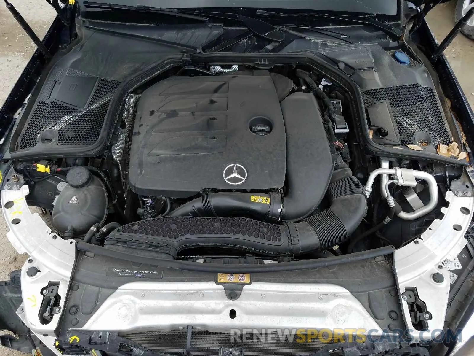 7 fotografías del automóvil dañado 55SWF8DB2KU288920 MERCEDES-BENZ C-CLASS 2019