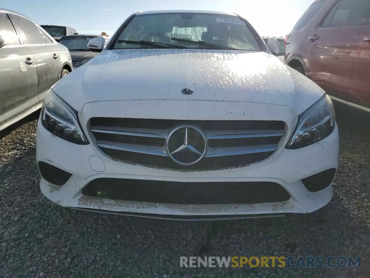 5 fotografías del automóvil dañado 55SWF8DB2KU294331 MERCEDES-BENZ C-CLASS 2019