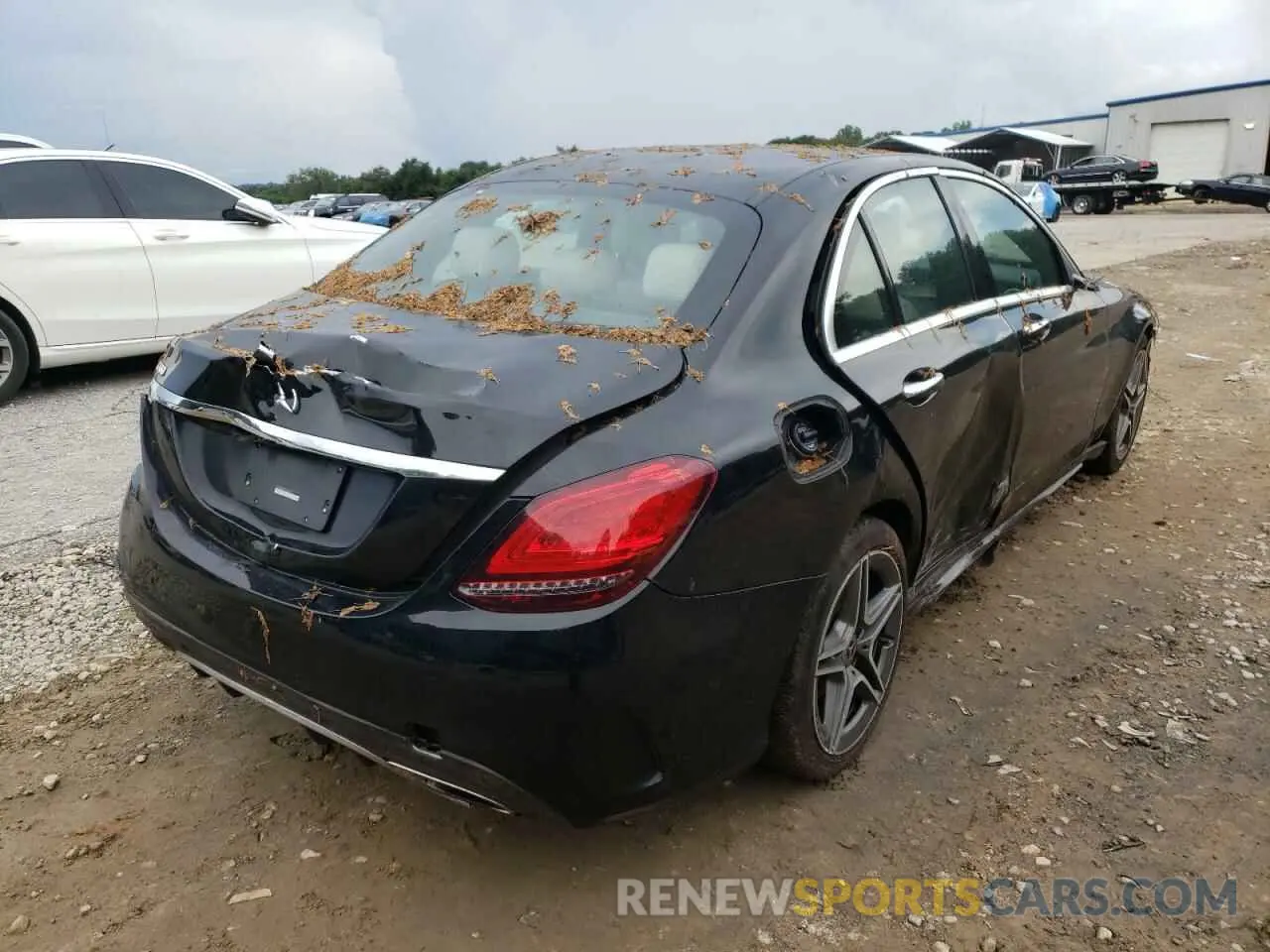 4 fotografías del automóvil dañado 55SWF8DB5KU305337 MERCEDES-BENZ C-CLASS 2019