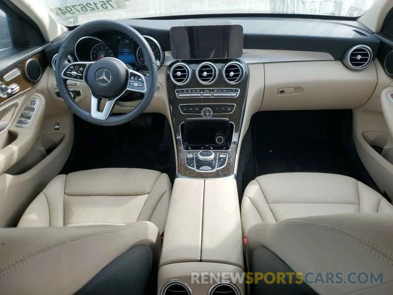 8 fotografías del automóvil dañado 55SWF8DB6KU297006 MERCEDES-BENZ C-CLASS 2019