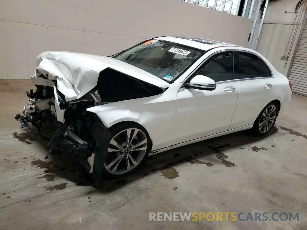 1 fotografías del automóvil dañado 55SWF8DB6KU308571 MERCEDES-BENZ C-CLASS 2019