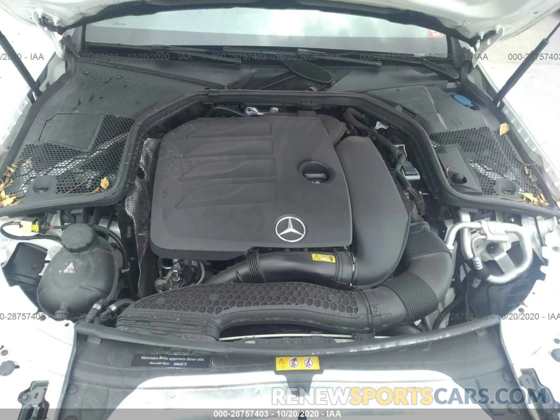 10 fotografías del automóvil dañado 55SWF8DB6KU311759 MERCEDES-BENZ C-CLASS 2019