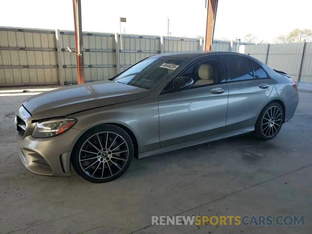 1 fotografías del automóvil dañado 55SWF8DB7KU296284 MERCEDES-BENZ C-CLASS 2019