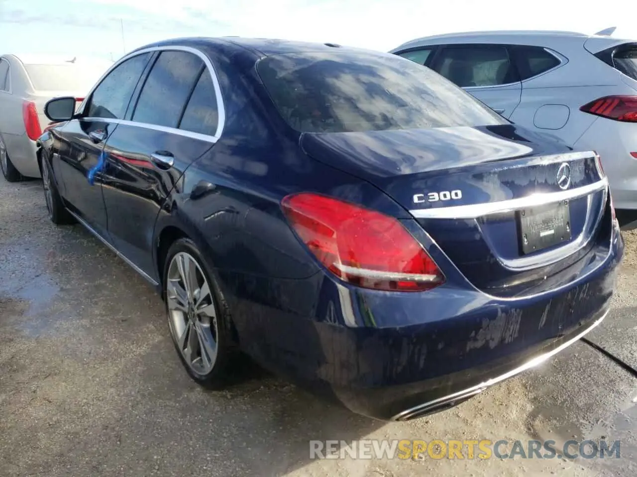 3 fotografías del automóvil dañado 55SWF8DB7KU299332 MERCEDES-BENZ C-CLASS 2019