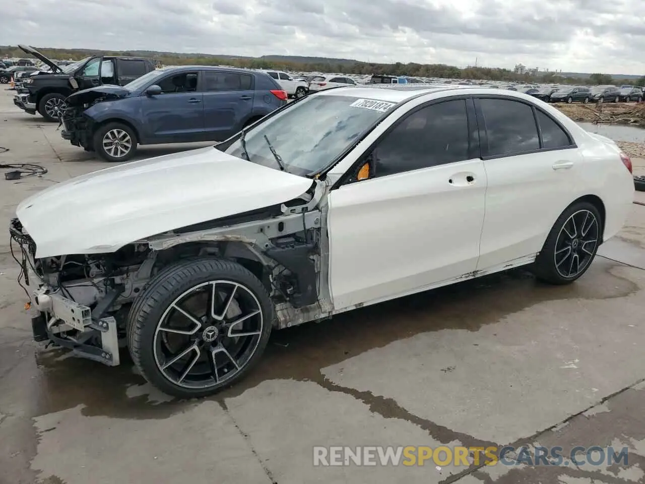 1 fotografías del automóvil dañado 55SWF8DB7KU314704 MERCEDES-BENZ C-CLASS 2019