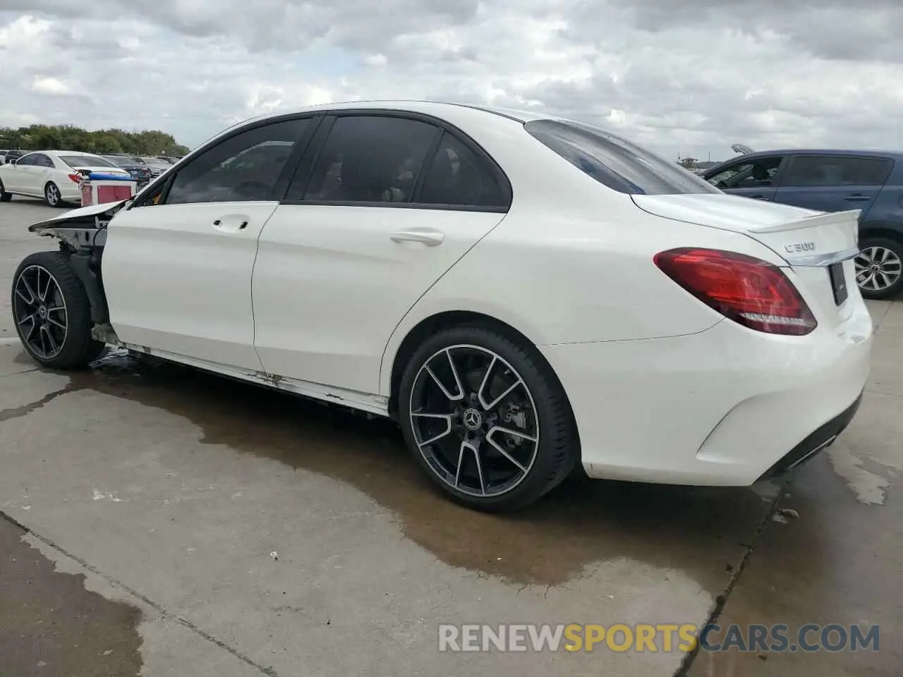 2 fotografías del automóvil dañado 55SWF8DB7KU314704 MERCEDES-BENZ C-CLASS 2019