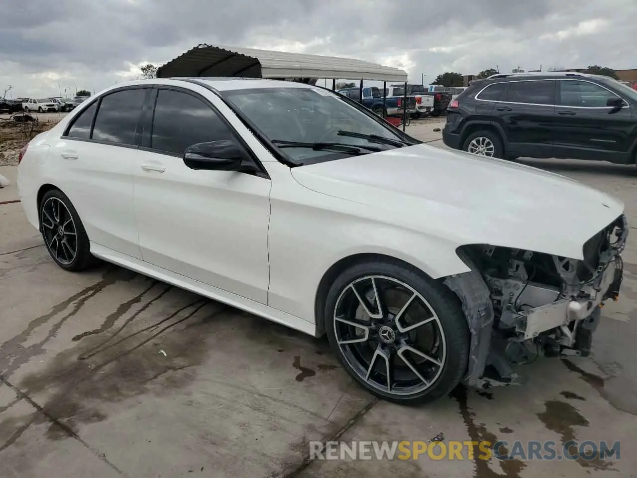 4 fotografías del automóvil dañado 55SWF8DB7KU314704 MERCEDES-BENZ C-CLASS 2019