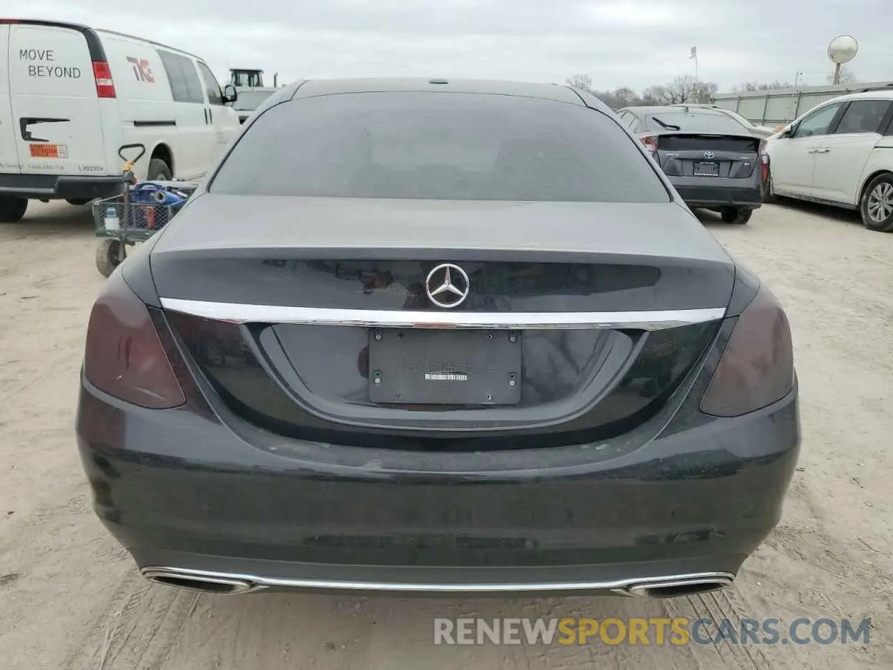 6 fotografías del automóvil dañado 55SWF8DB8KU293605 MERCEDES-BENZ C-CLASS 2019