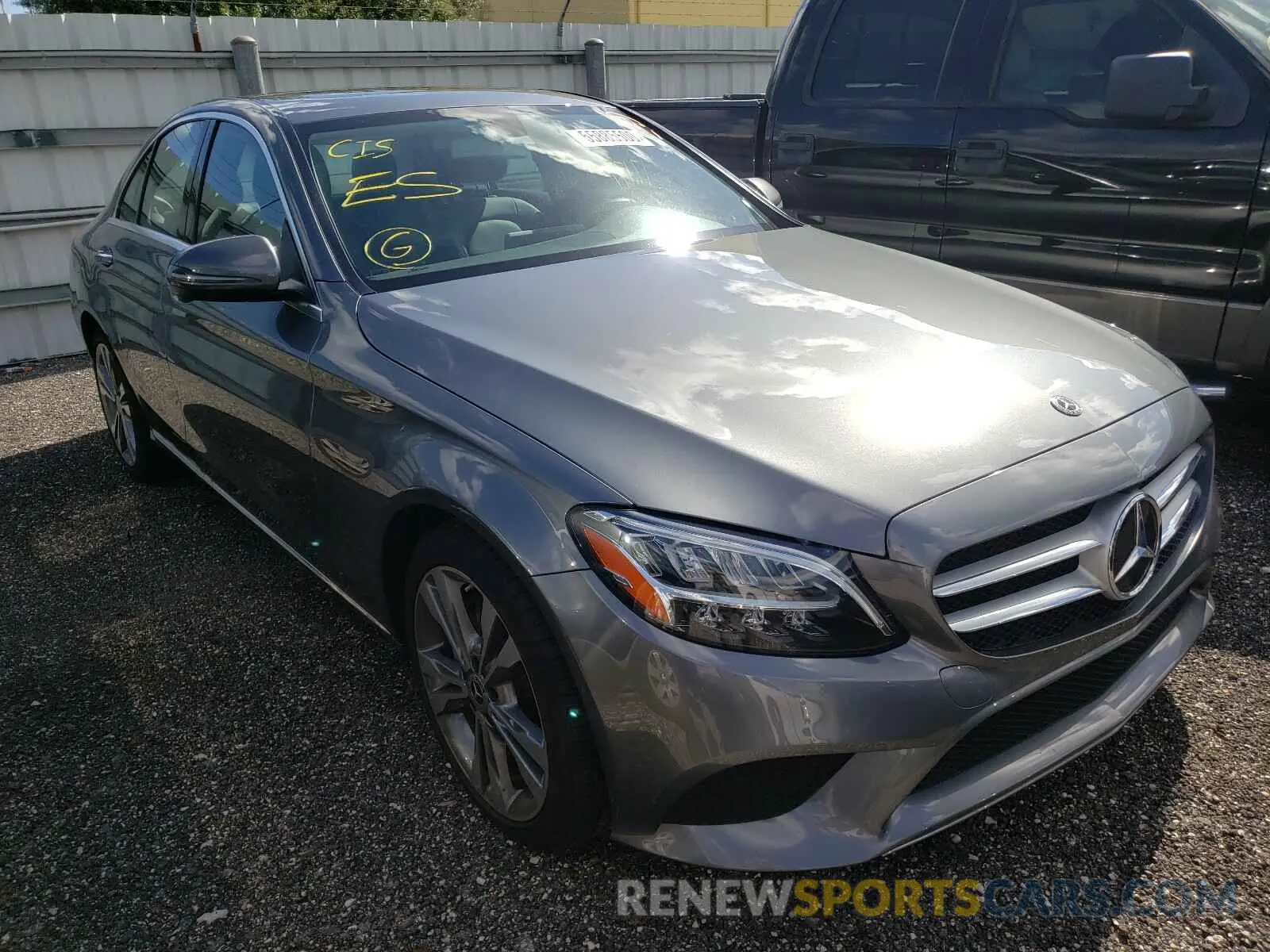 1 fotografías del automóvil dañado 55SWF8DB8KU305736 MERCEDES-BENZ C CLASS 2019