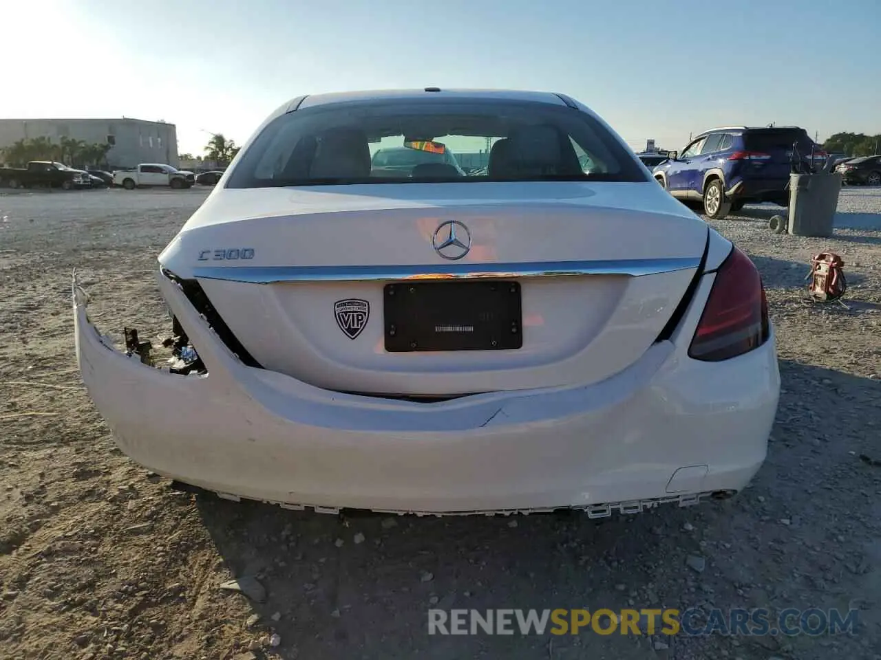 6 fotografías del automóvil dañado 55SWF8DB8KU309138 MERCEDES-BENZ C-CLASS 2019