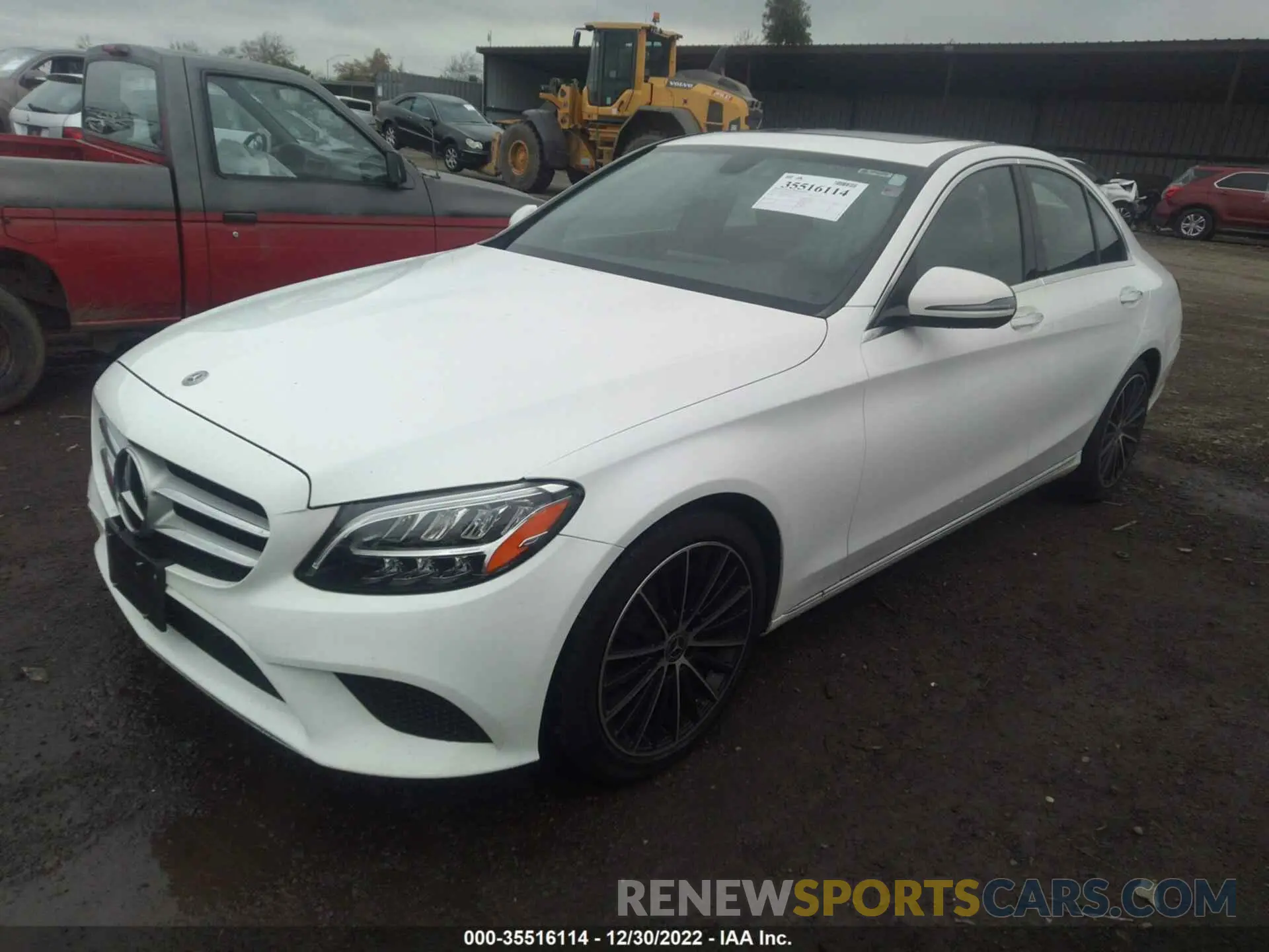 2 fotografías del automóvil dañado 55SWF8DB8KU312198 MERCEDES-BENZ C-CLASS 2019