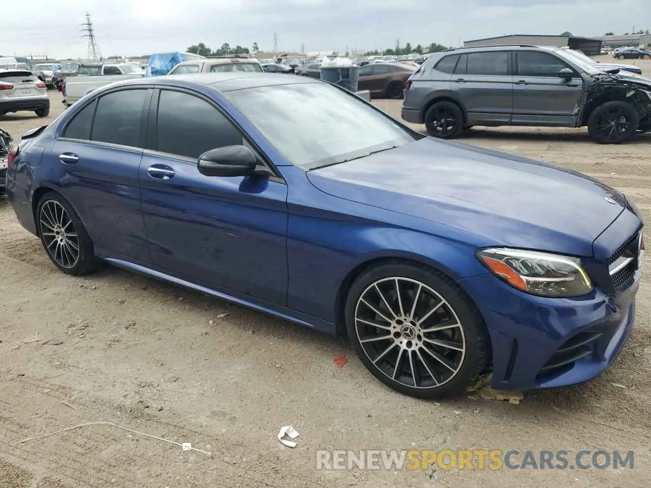 4 fotografías del automóvil dañado 55SWF8DB8KU317563 MERCEDES-BENZ C-CLASS 2019
