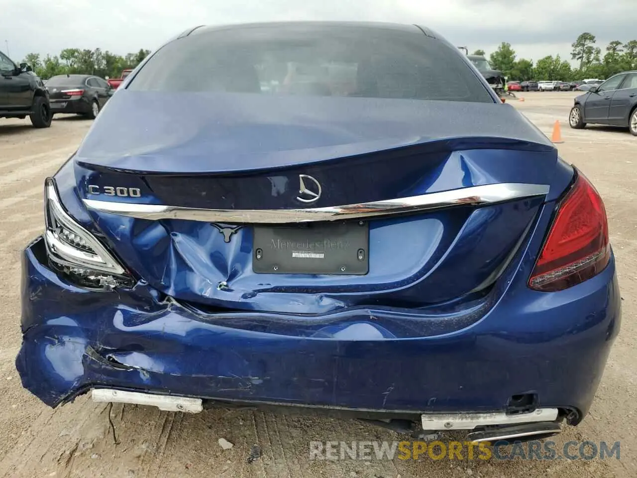 6 fotografías del automóvil dañado 55SWF8DB8KU317563 MERCEDES-BENZ C-CLASS 2019