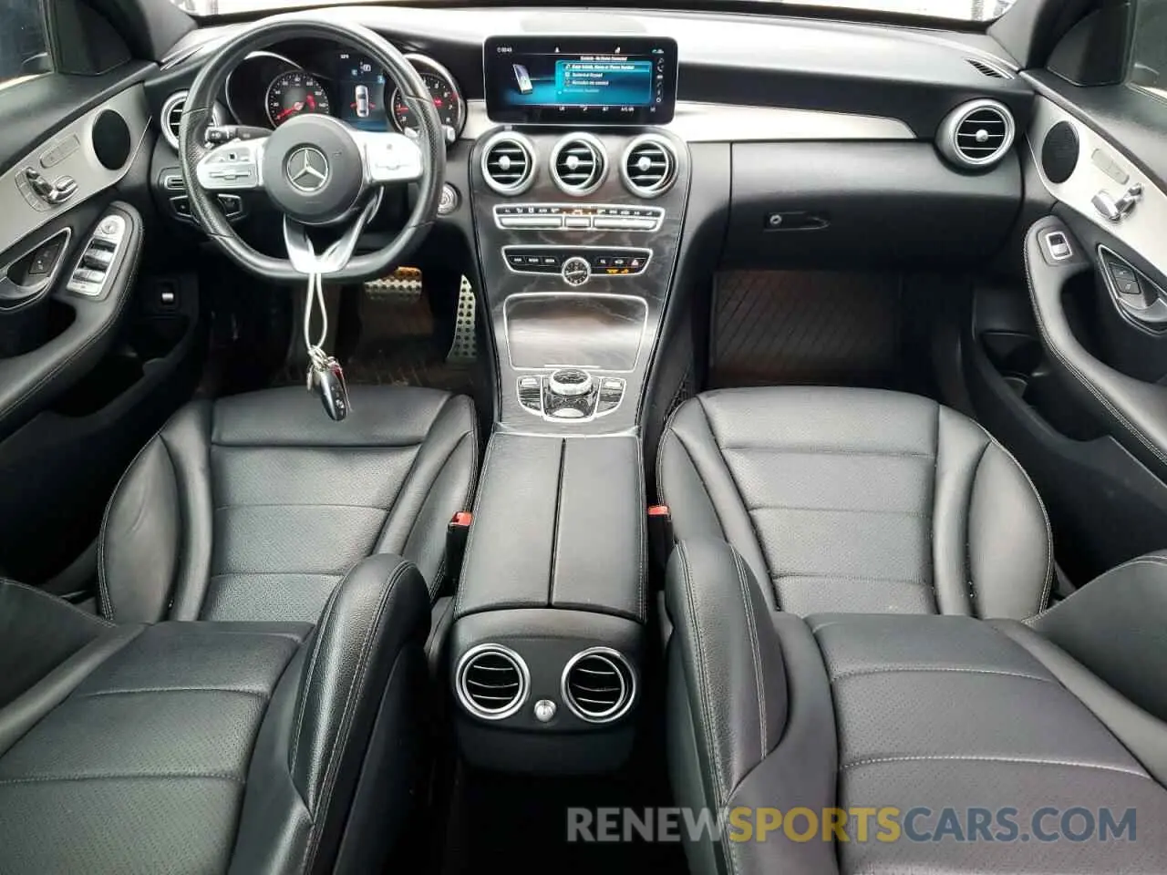 8 fotografías del automóvil dañado 55SWF8DB8KU317563 MERCEDES-BENZ C-CLASS 2019