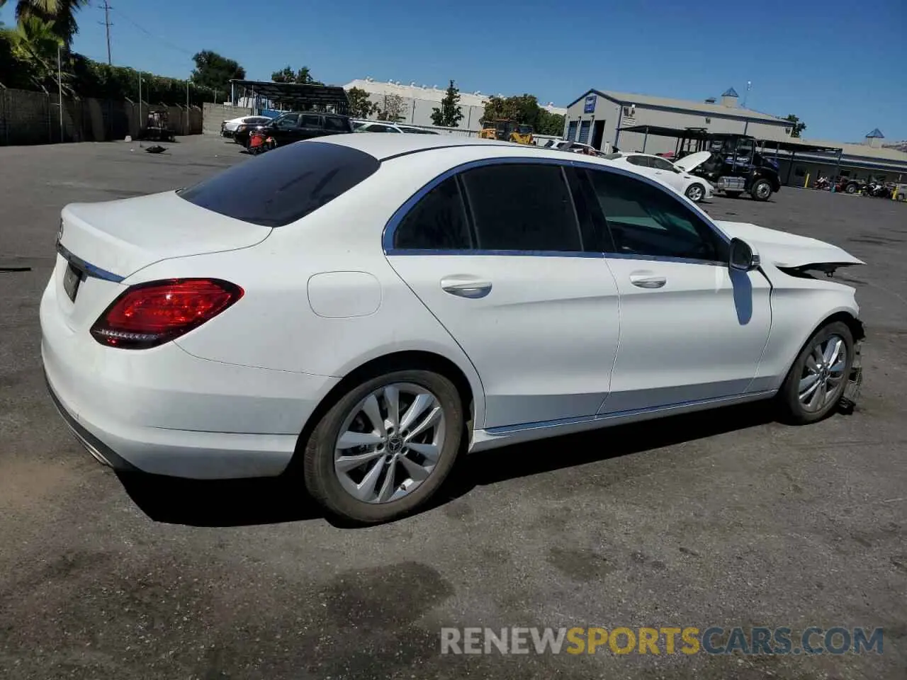 3 fotografías del automóvil dañado 55SWF8DB8KU317739 MERCEDES-BENZ C-CLASS 2019