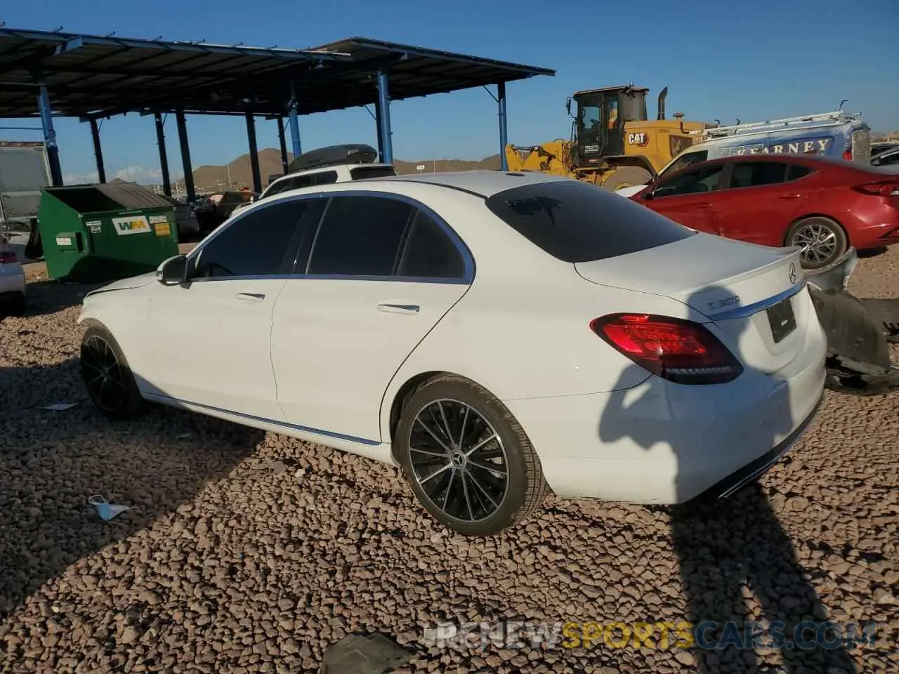 2 fotografías del automóvil dañado 55SWF8DB9KU285593 MERCEDES-BENZ C-CLASS 2019