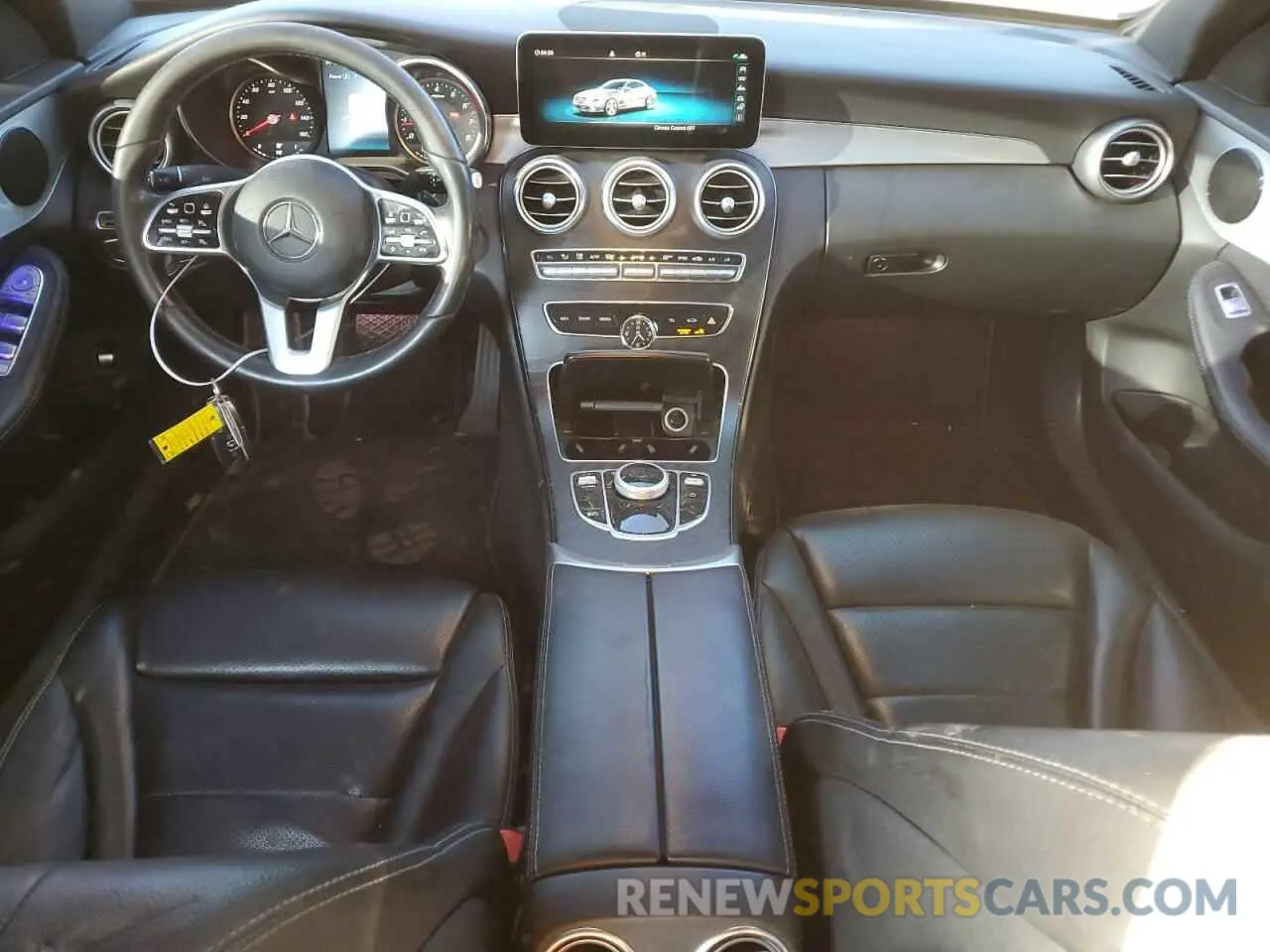 8 fotografías del automóvil dañado 55SWF8DB9KU285593 MERCEDES-BENZ C-CLASS 2019
