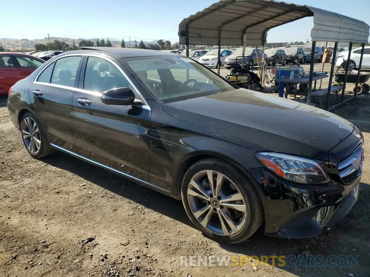 4 fotografías del automóvil dañado 55SWF8DB9KU287683 MERCEDES-BENZ C-CLASS 2019