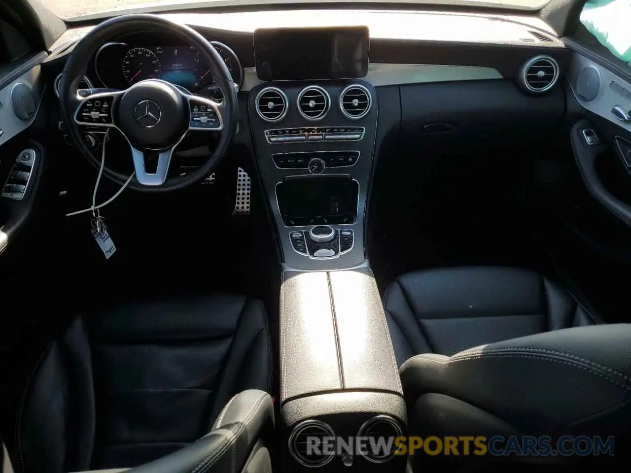 8 fotografías del automóvil dañado 55SWF8DB9KU305969 MERCEDES-BENZ C-CLASS 2019