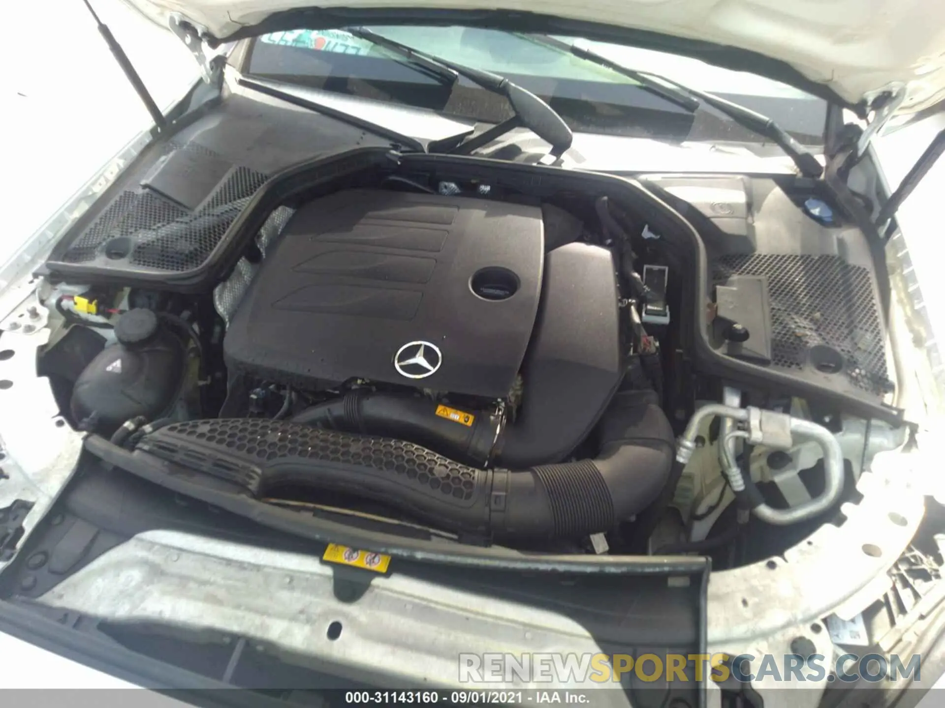 10 fotografías del automóvil dañado 55SWF8DB9KU321380 MERCEDES-BENZ C-CLASS 2019