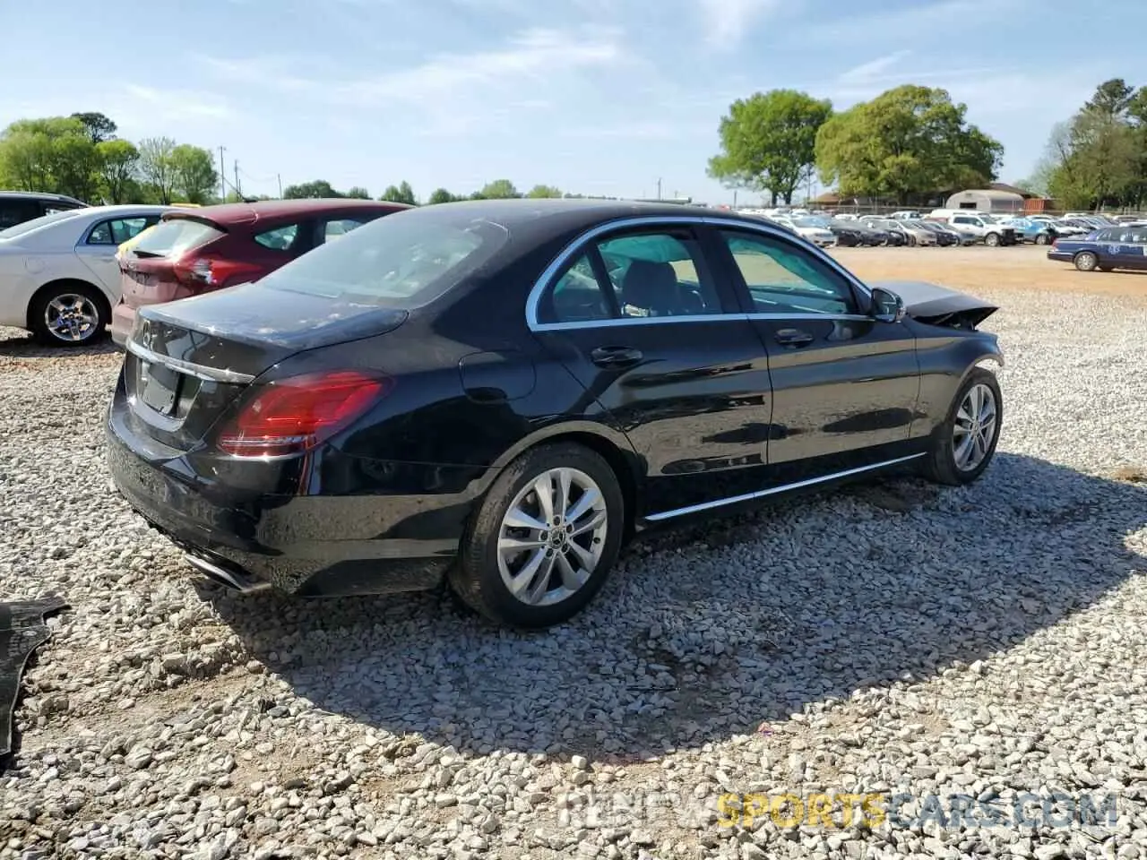 3 fotografías del automóvil dañado 55SWF8DBXKU294402 MERCEDES-BENZ C-CLASS 2019