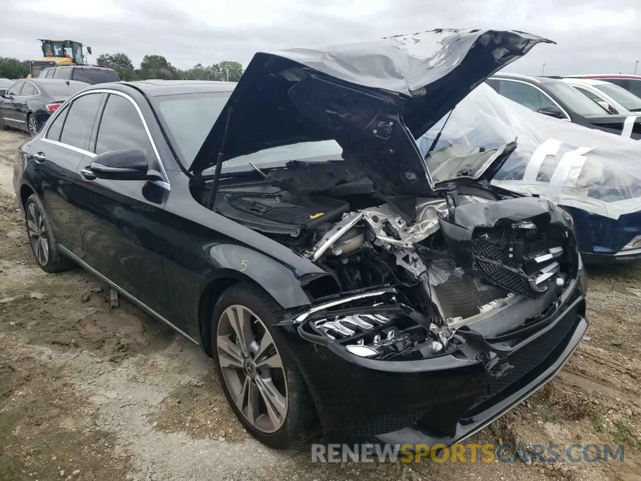 1 fotografías del automóvil dañado 55SWF8DBXKU304975 MERCEDES-BENZ C-CLASS 2019