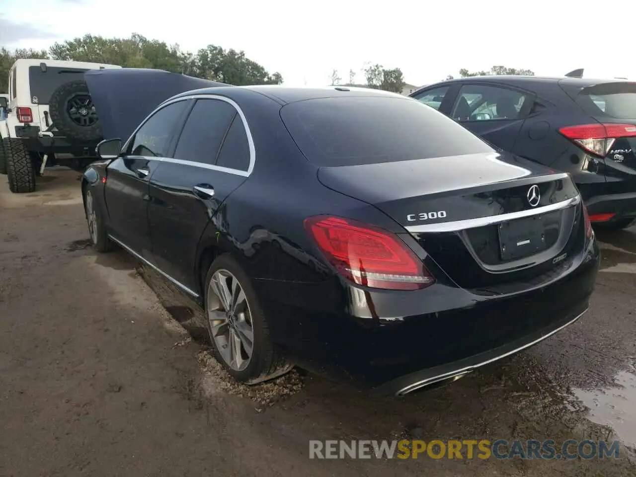 3 fotografías del automóvil dañado 55SWF8DBXKU304975 MERCEDES-BENZ C-CLASS 2019
