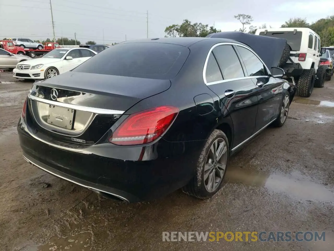 4 fotografías del automóvil dañado 55SWF8DBXKU304975 MERCEDES-BENZ C-CLASS 2019