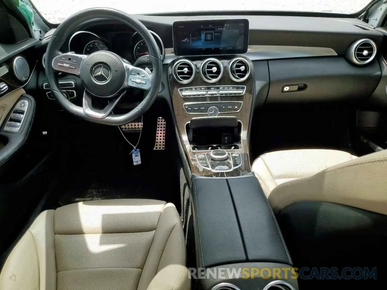 8 fotografías del automóvil dañado 55SWF8DBXKU310789 MERCEDES-BENZ C-CLASS 2019