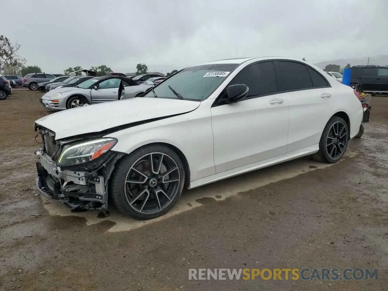 1 fotografías del automóvil dañado 55SWF8EB0KU321797 MERCEDES-BENZ C-CLASS 2019
