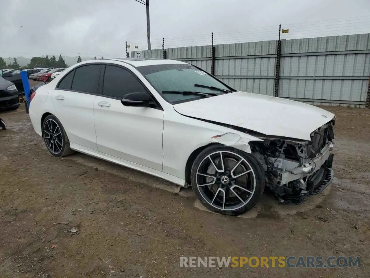 4 fotografías del automóvil dañado 55SWF8EB0KU321797 MERCEDES-BENZ C-CLASS 2019