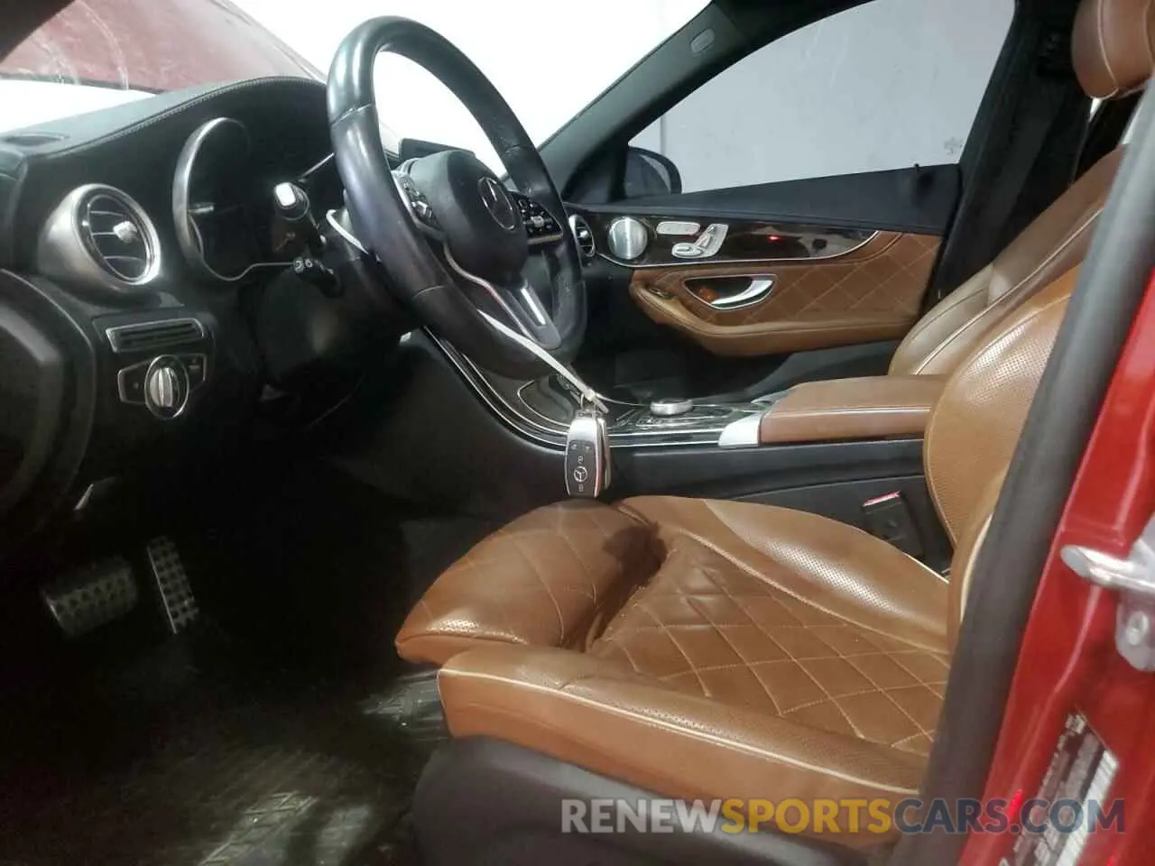 7 fotografías del automóvil dañado 55SWF8EB1KU299857 MERCEDES-BENZ C-CLASS 2019