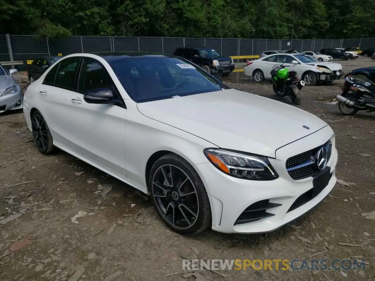 1 fotografías del automóvil dañado 55SWF8EB1KU316222 MERCEDES-BENZ C-CLASS 2019
