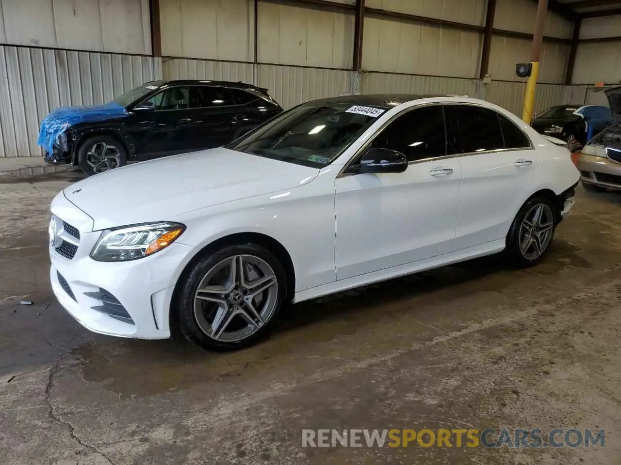 1 fotografías del automóvil dañado 55SWF8EB3KU314116 MERCEDES-BENZ C-CLASS 2019