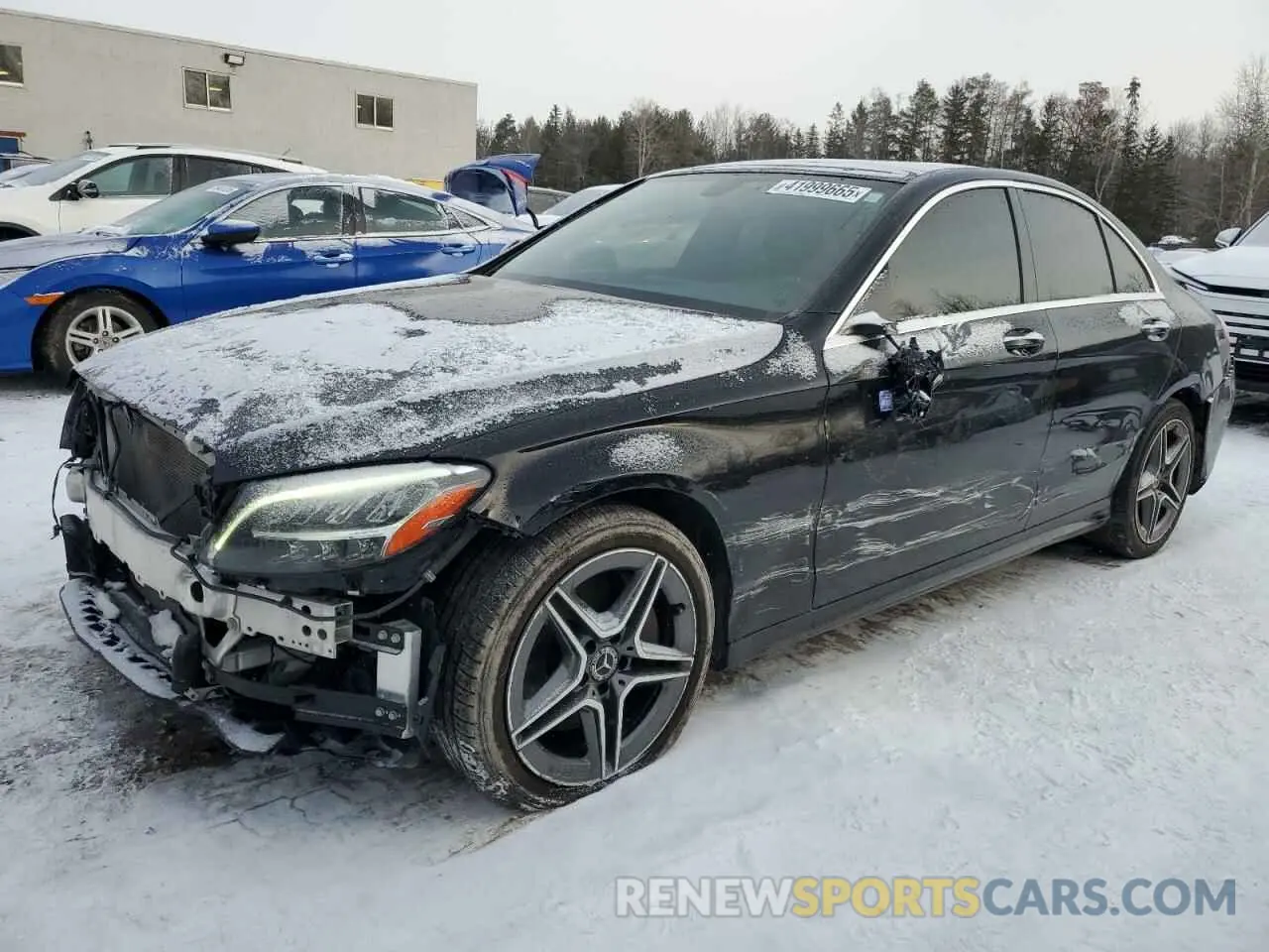 1 fotografías del automóvil dañado 55SWF8EB3KU316349 MERCEDES-BENZ C-CLASS 2019