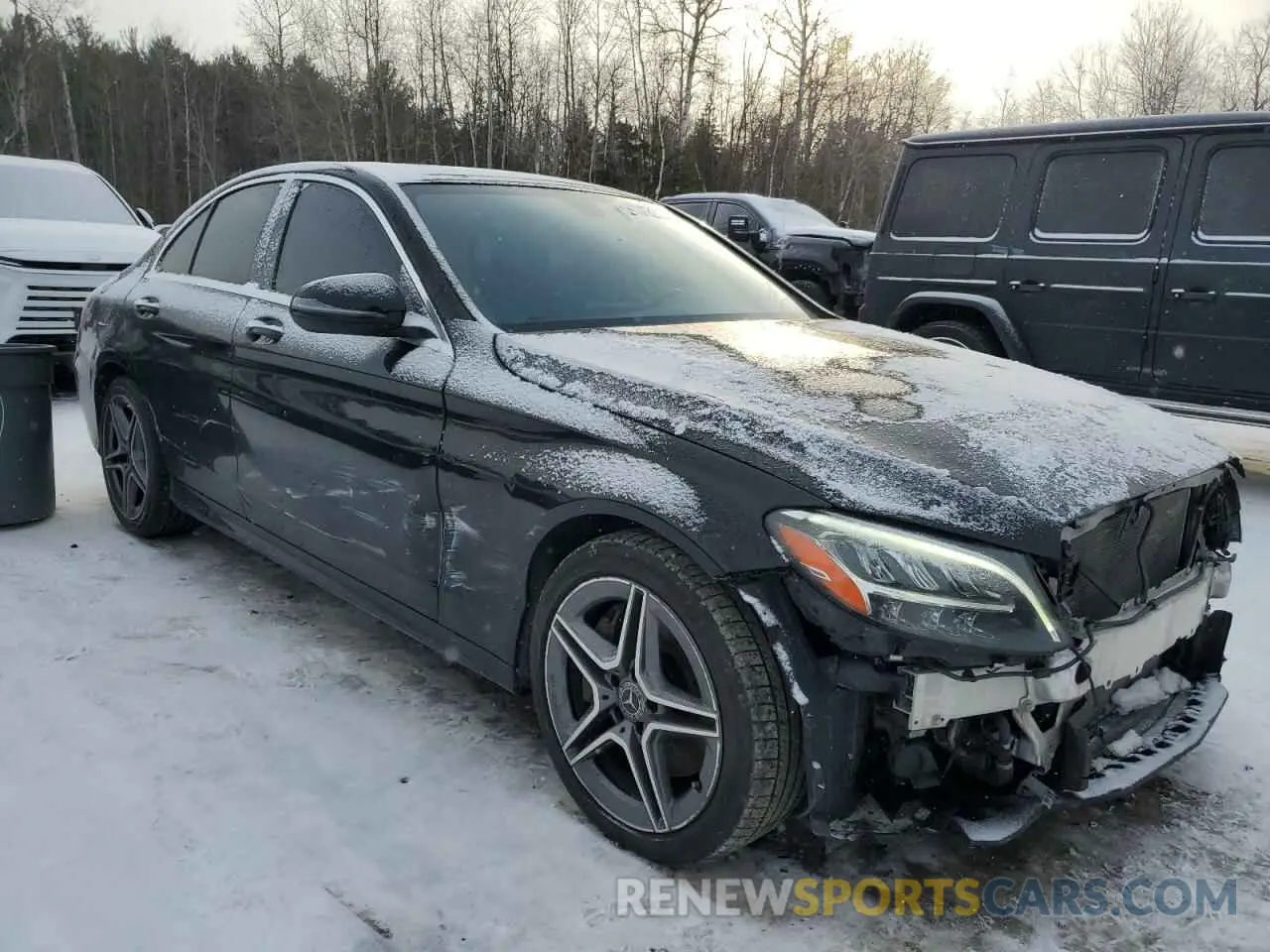 4 fotografías del automóvil dañado 55SWF8EB3KU316349 MERCEDES-BENZ C-CLASS 2019