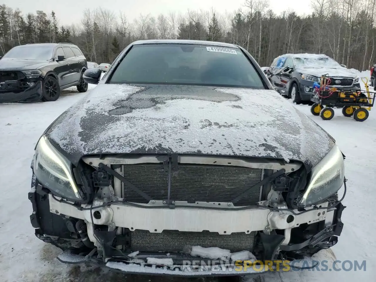 5 fotografías del automóvil dañado 55SWF8EB3KU316349 MERCEDES-BENZ C-CLASS 2019