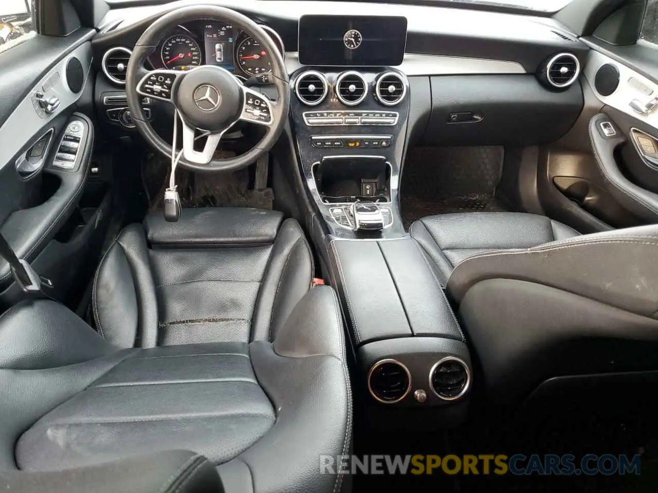 8 fotografías del automóvil dañado 55SWF8EB3KU316349 MERCEDES-BENZ C-CLASS 2019