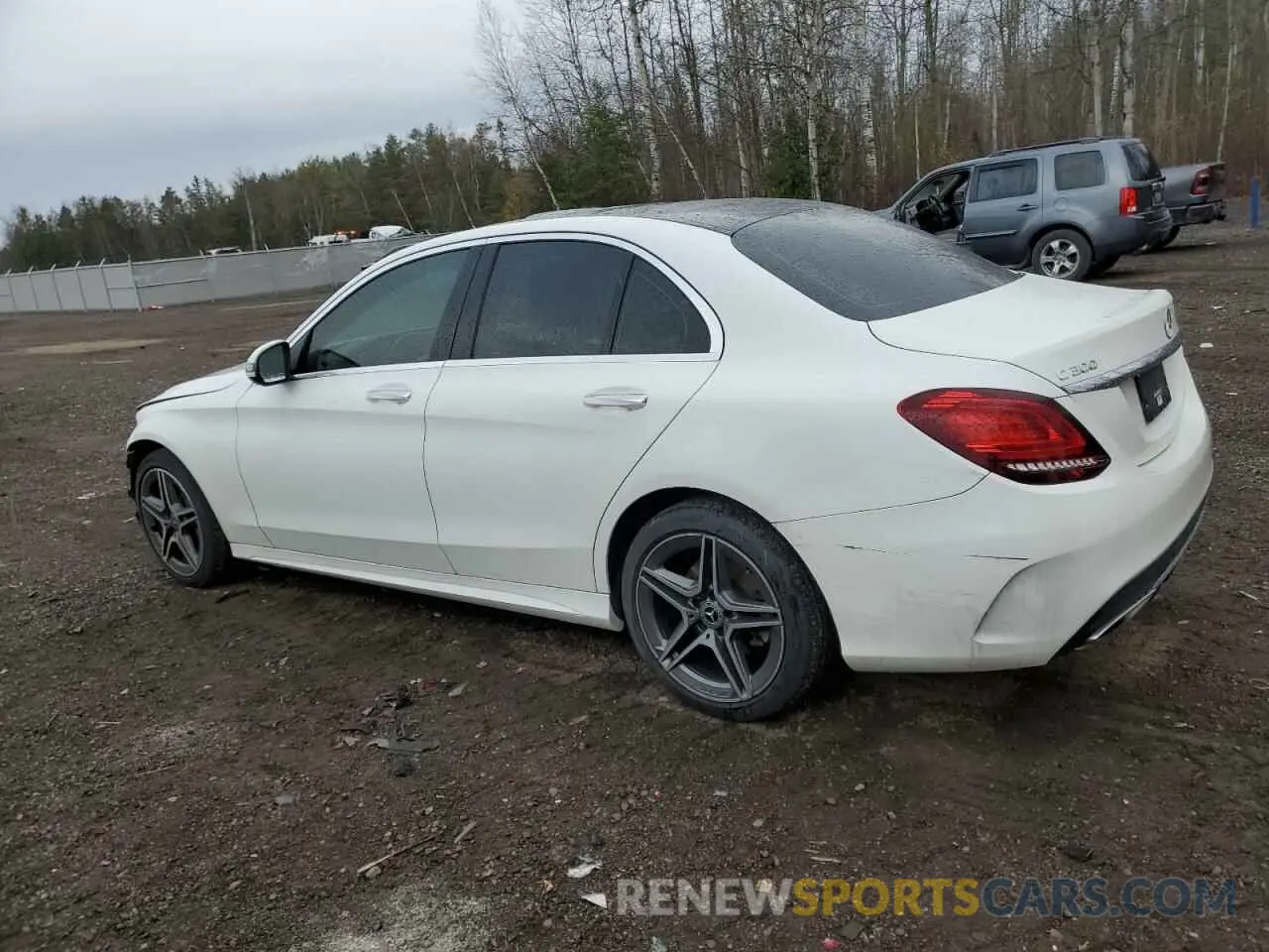 2 fotografías del automóvil dañado 55SWF8EB3KU317243 MERCEDES-BENZ C-CLASS 2019