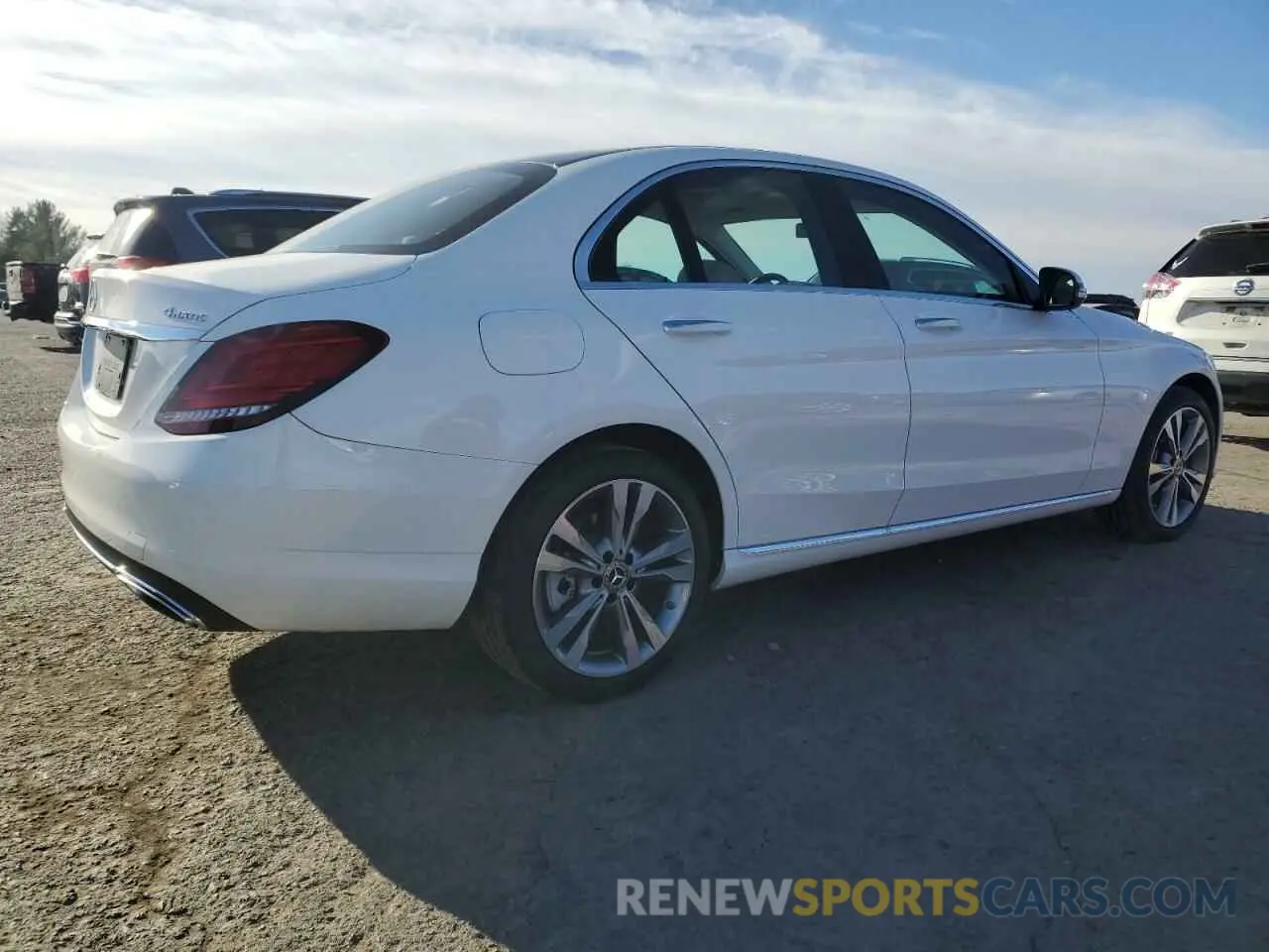 3 fotografías del automóvil dañado 55SWF8EB4KU284690 MERCEDES-BENZ C-CLASS 2019