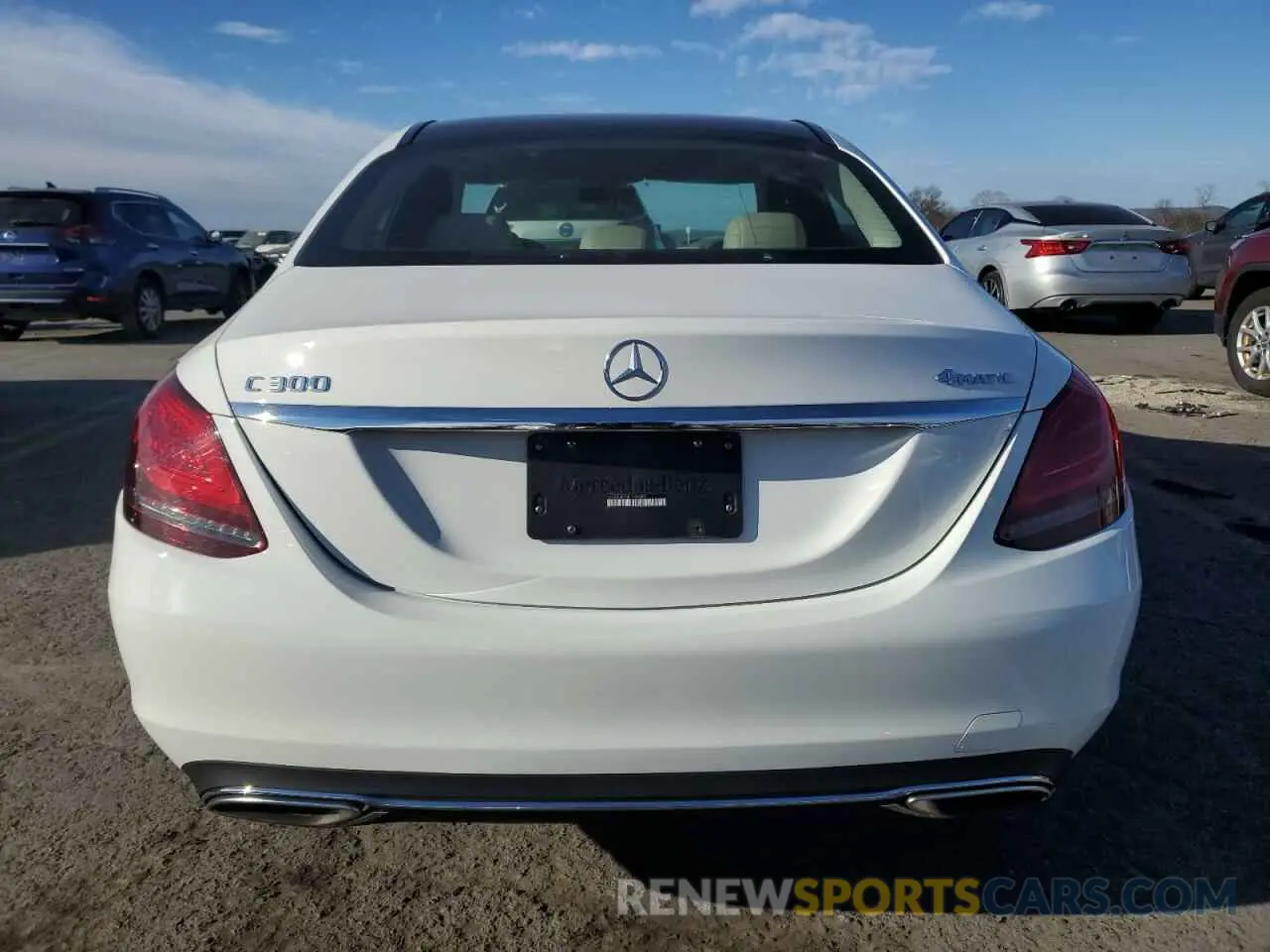 6 fotografías del automóvil dañado 55SWF8EB4KU284690 MERCEDES-BENZ C-CLASS 2019