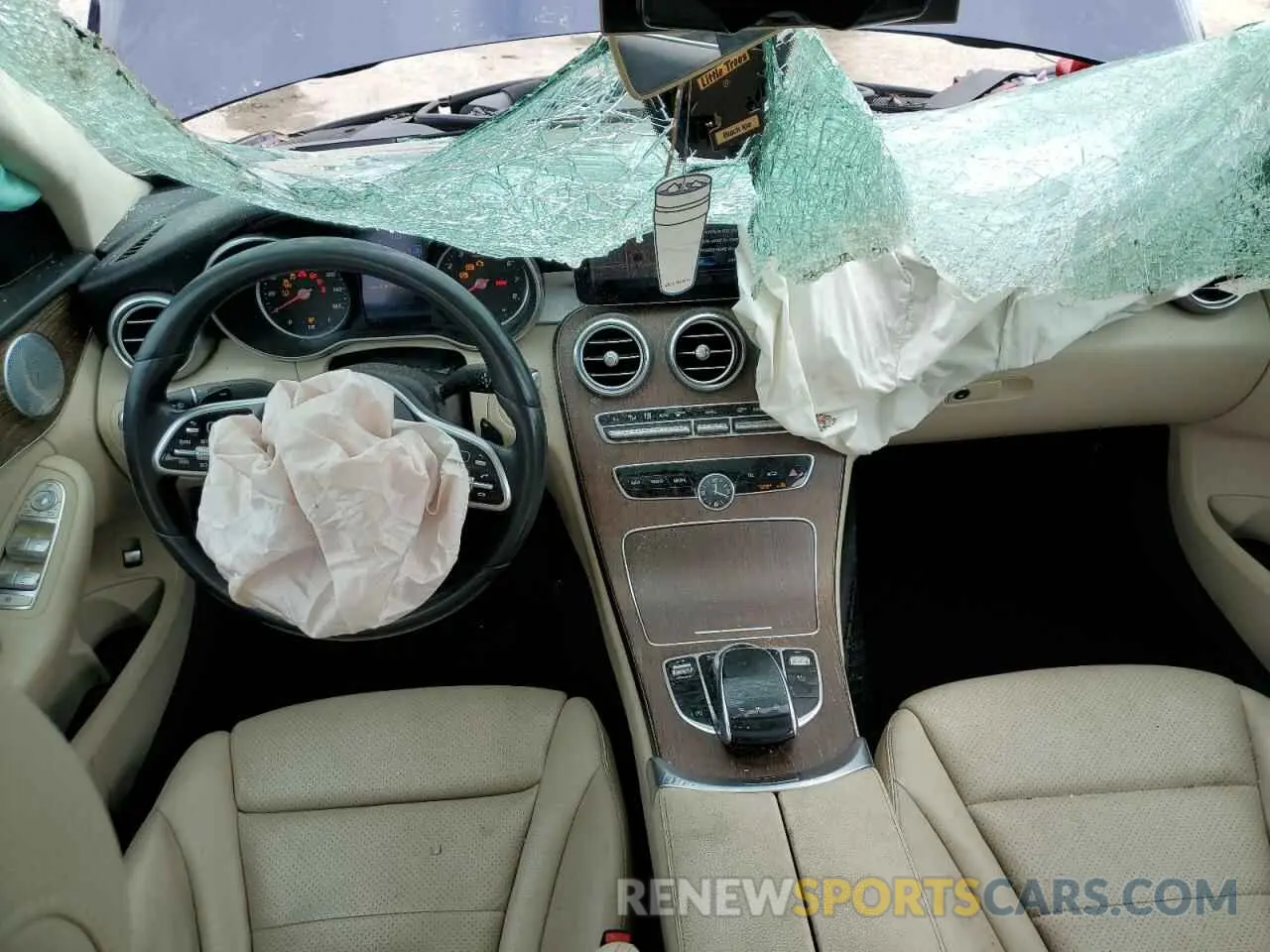 8 fotografías del automóvil dañado 55SWF8EB4KU304923 MERCEDES-BENZ C-CLASS 2019