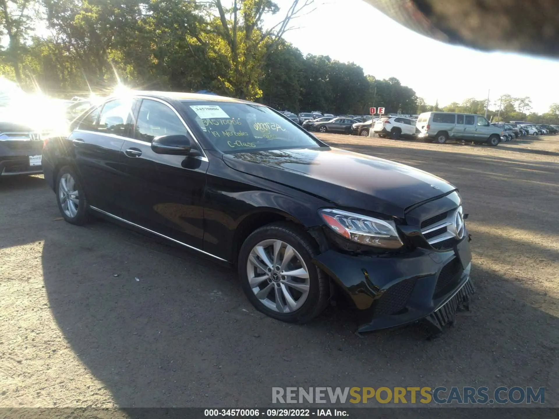 1 fotografías del automóvil dañado 55SWF8EB5KU288151 MERCEDES-BENZ C-CLASS 2019