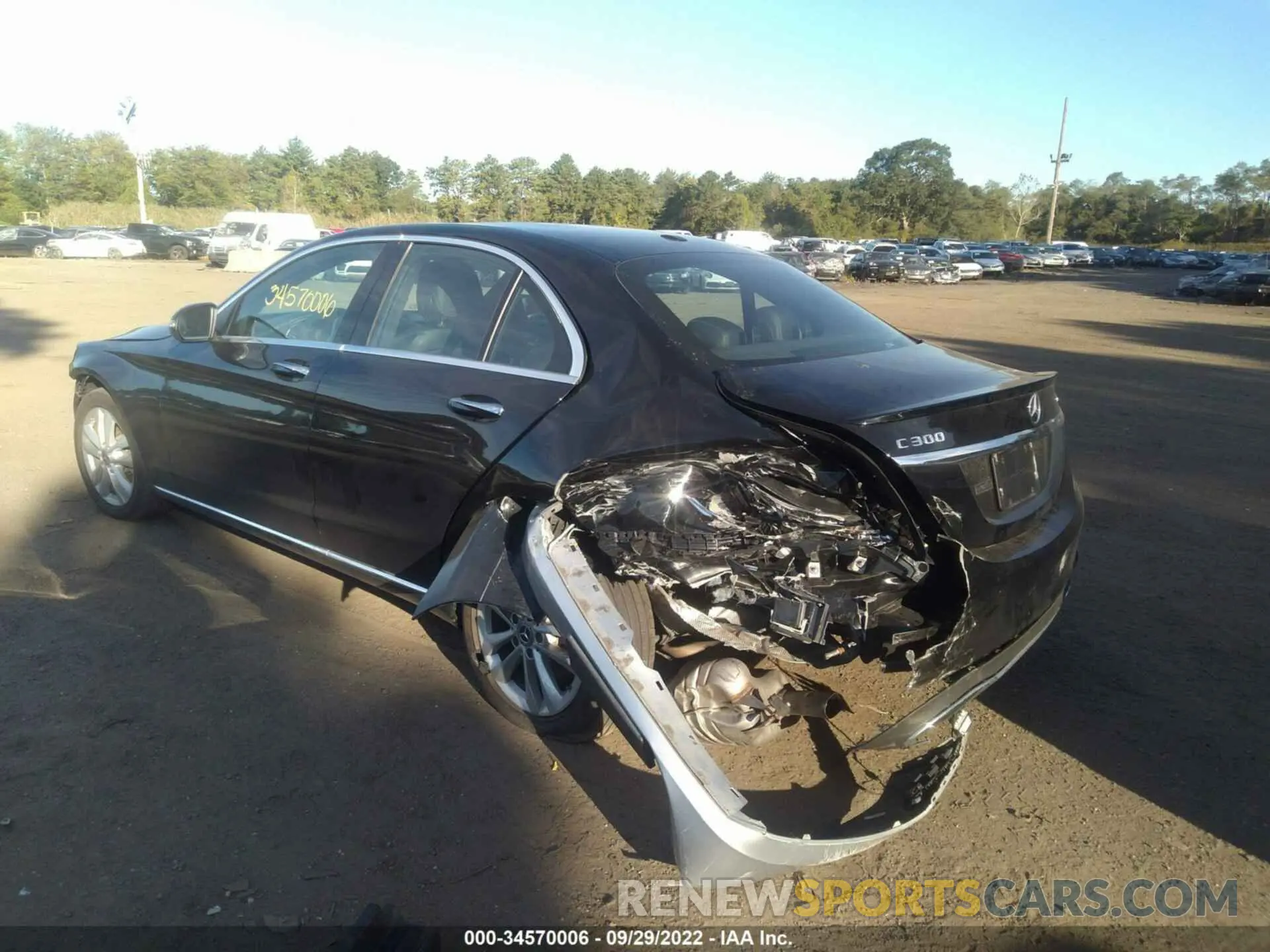 3 fotografías del automóvil dañado 55SWF8EB5KU288151 MERCEDES-BENZ C-CLASS 2019